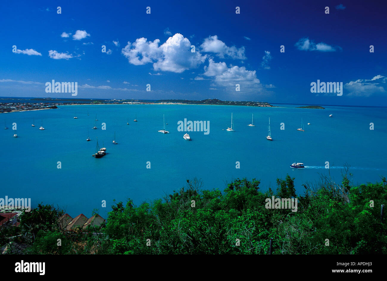 Nettle Bay, Marigot Caribbean, USA, Sint Maarten Caribbean, America Stock Photo