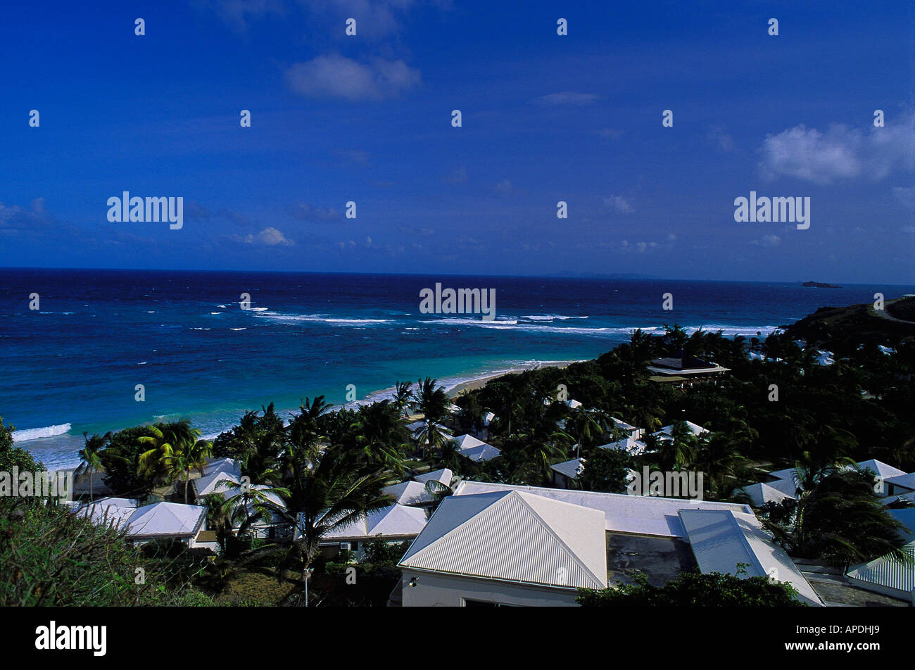 Ocean view, Sint Maarten Caribbean, America Stock Photo