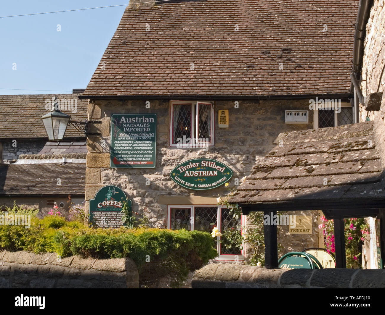 AUSTRIAN COFFEE SHOP and sausage importer Bakewell Derbyshire England