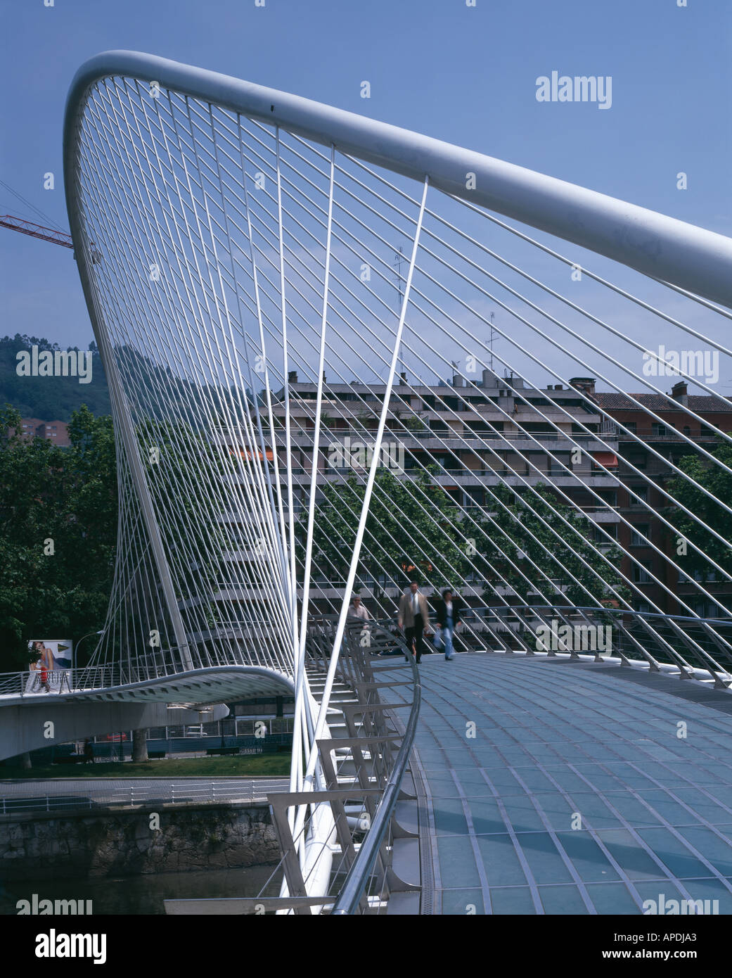 Caltrava Footbridge / Puente del Campo Volantin, Bilbao, Spain, 1990 ...