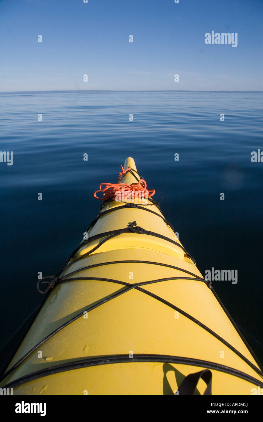 An afternoon kayak on the St Lawrence River Stock Photo Alamy