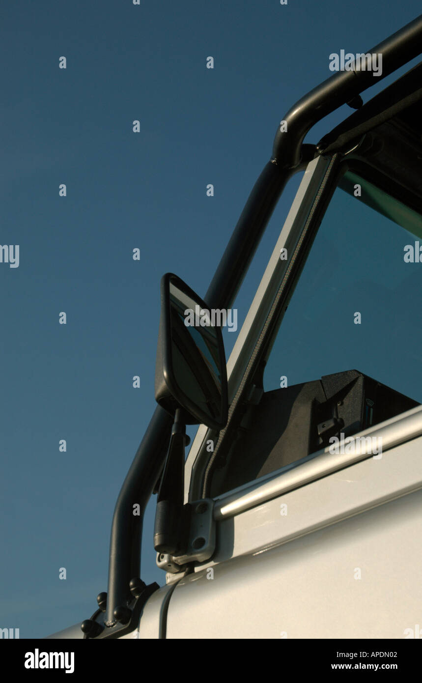 Land Rover Defender 90 silver Stock Photo - Alamy