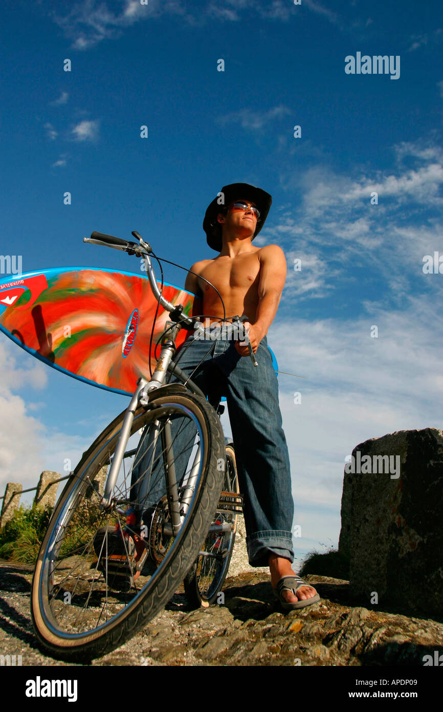 Alan Stokes portrait at the Rip Curl Boardmasters Newquay 2002 Stock ...