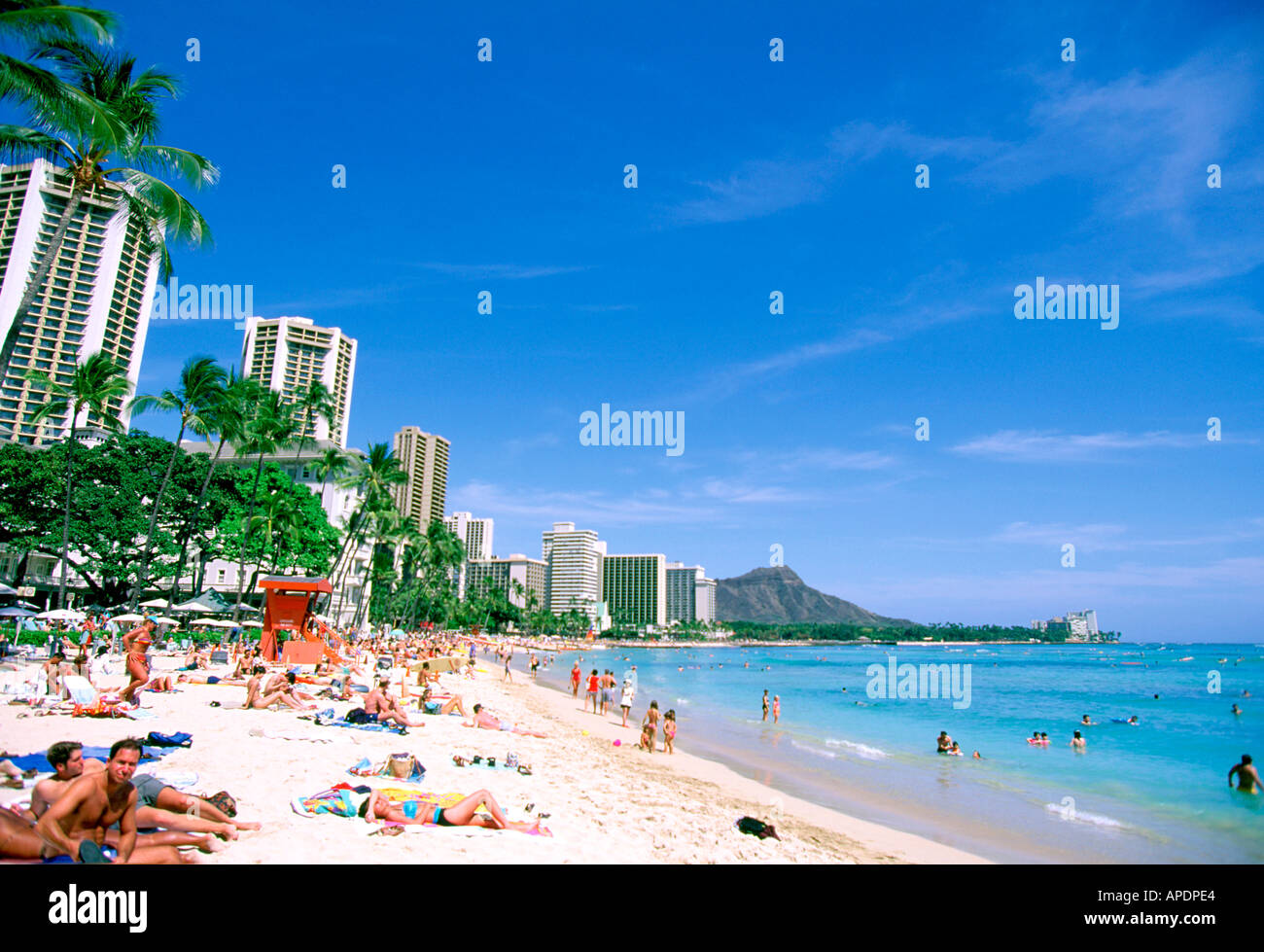 Waikiki beach hi-res stock photography and images - Alamy