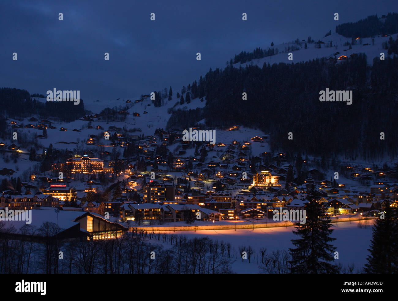 Night Time View Over Swiss High Resolution Stock Photography and Images -  Alamy