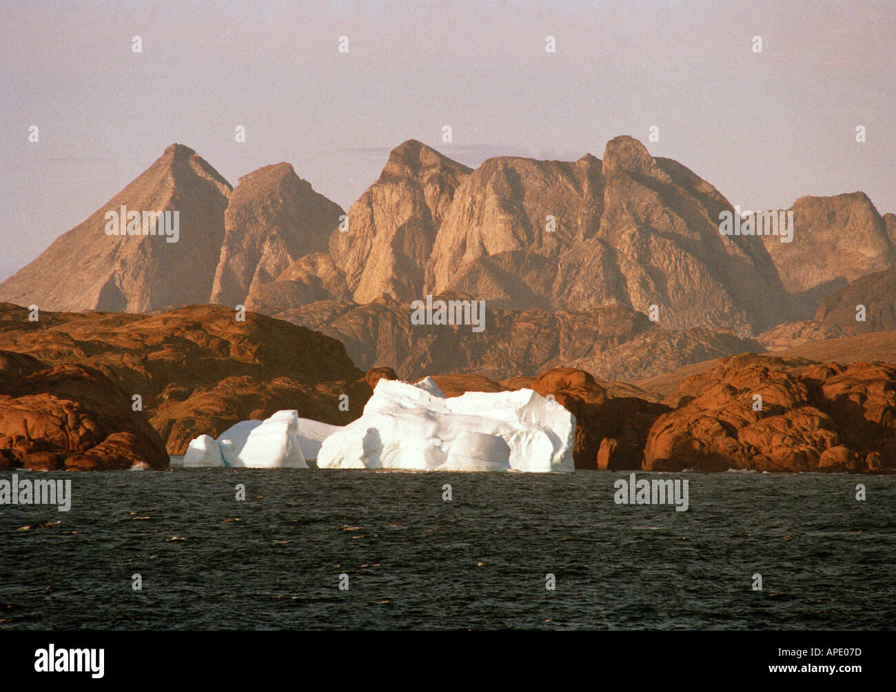 Greenland, Ice in Prins, Christians Sund, South coast Stock Photo