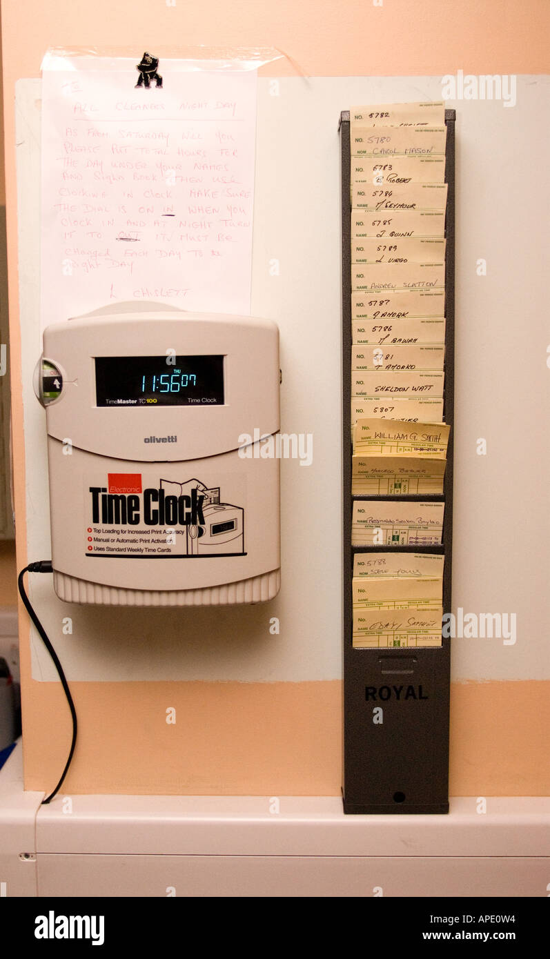 Clocking In And Out Machines Uk Worldwide Ship