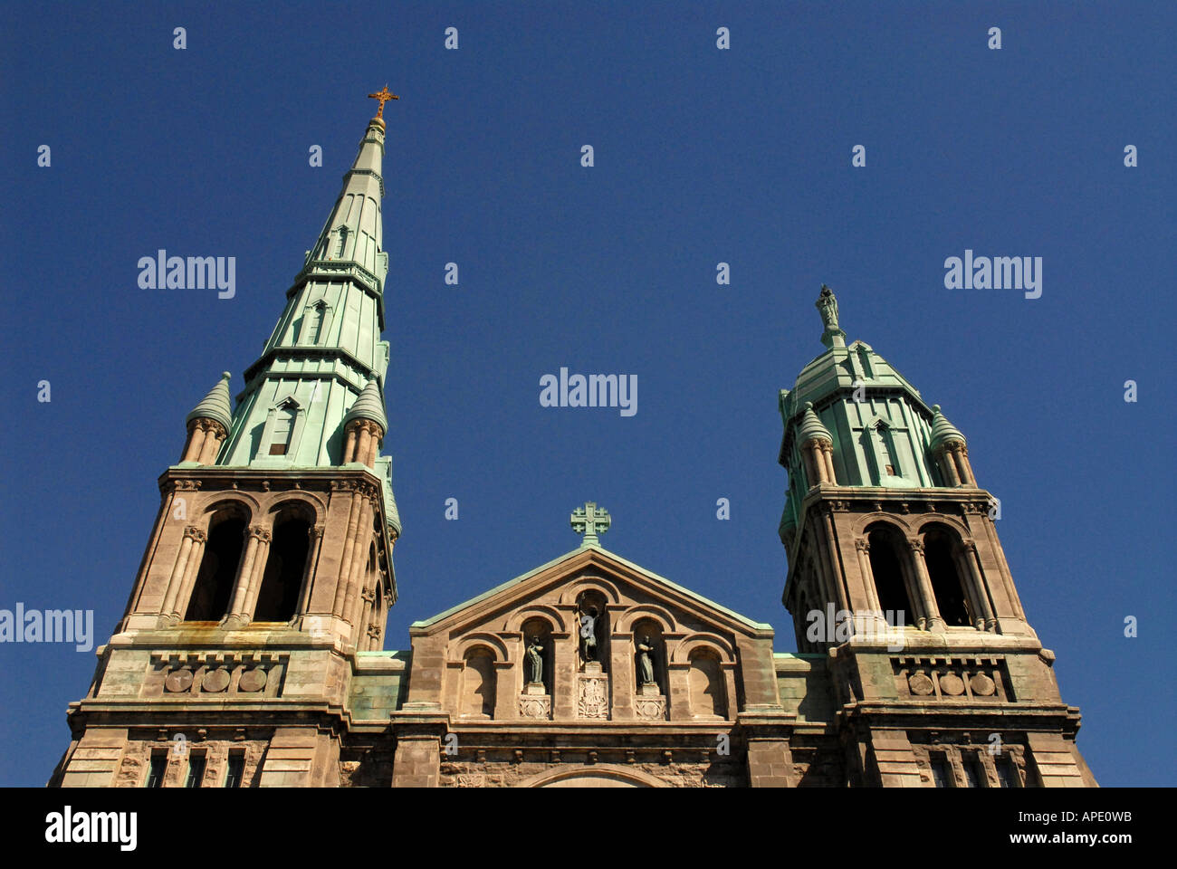 Church Notre Dame du Rosaire in Villeray area in Montreal Quebec Canada Stock Photo Alamy