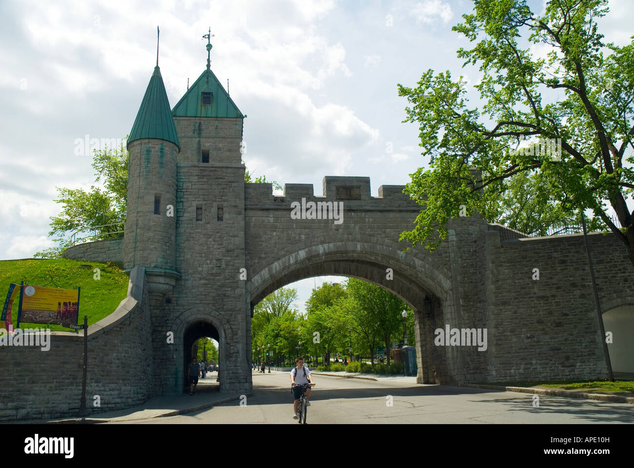 The City Walls in Quebec in Canada Stock Photo Alamy