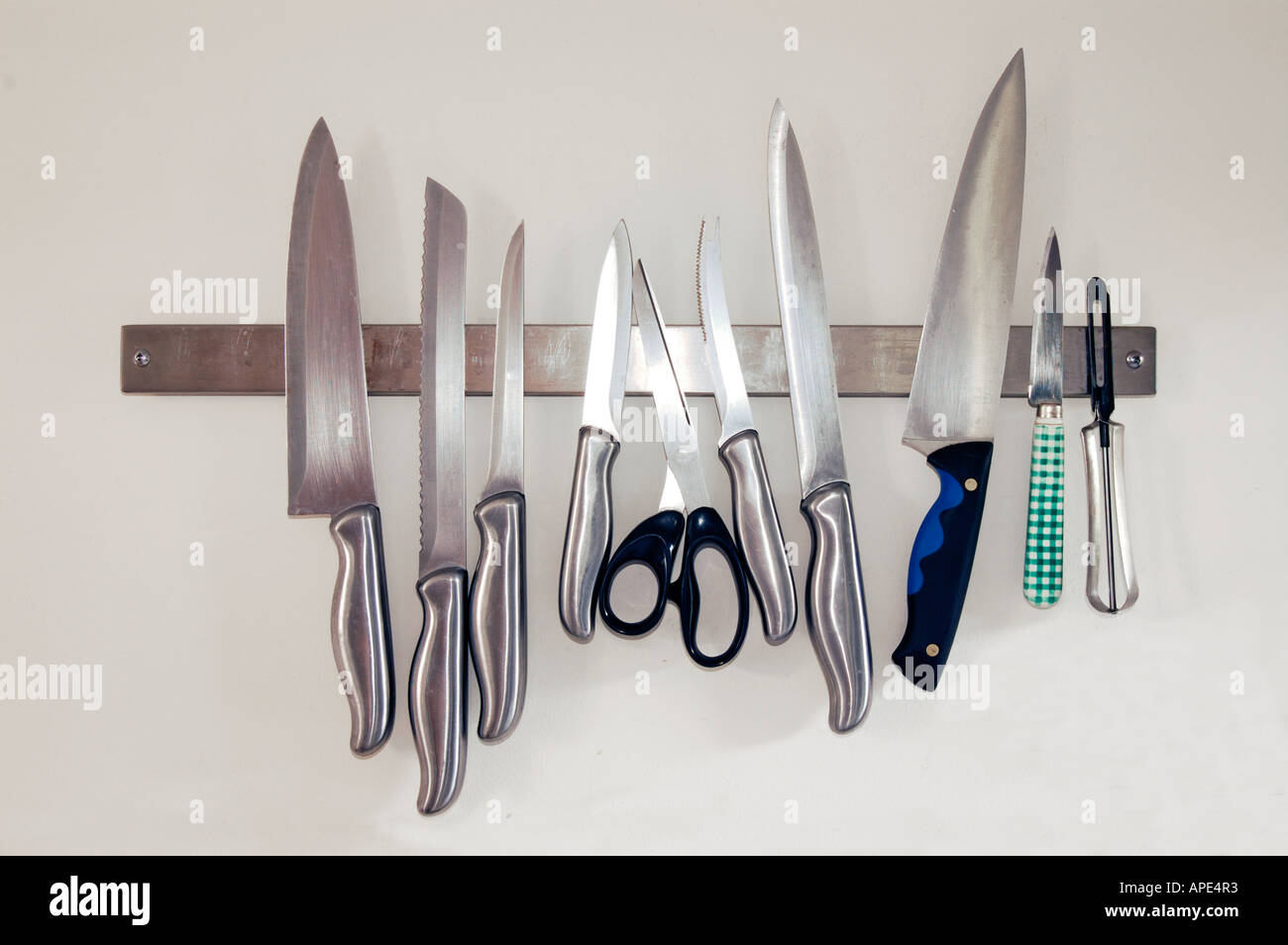 knife rack Stock Photo Alamy