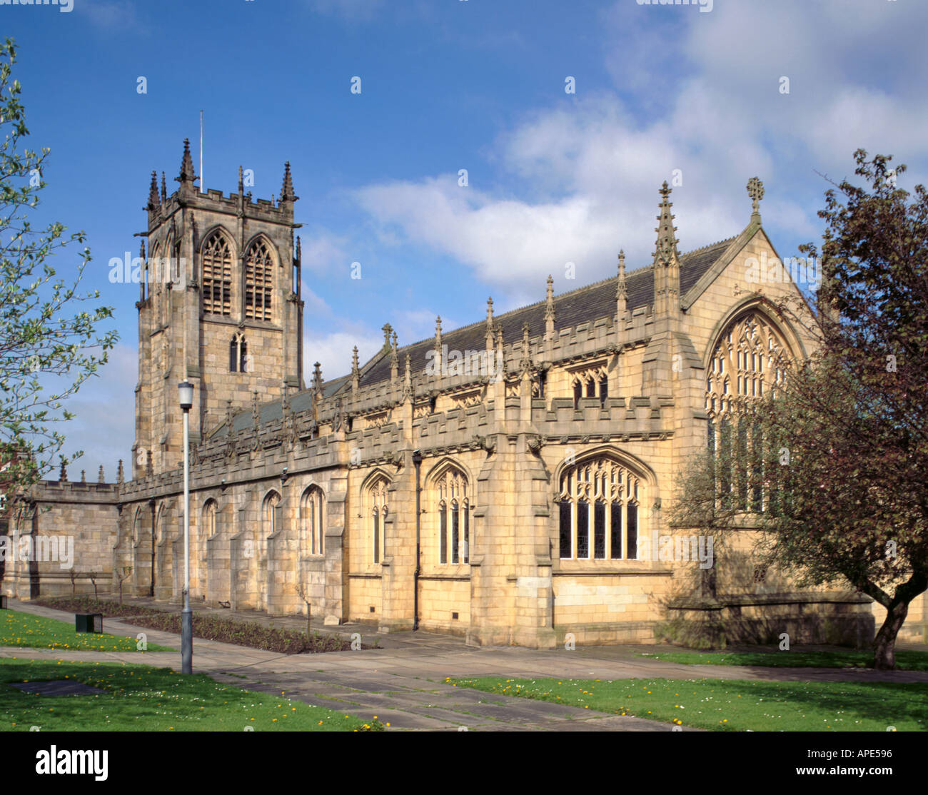 St Chad's Church, Rochdale, Greater Manchester, England, UK Stock Photo