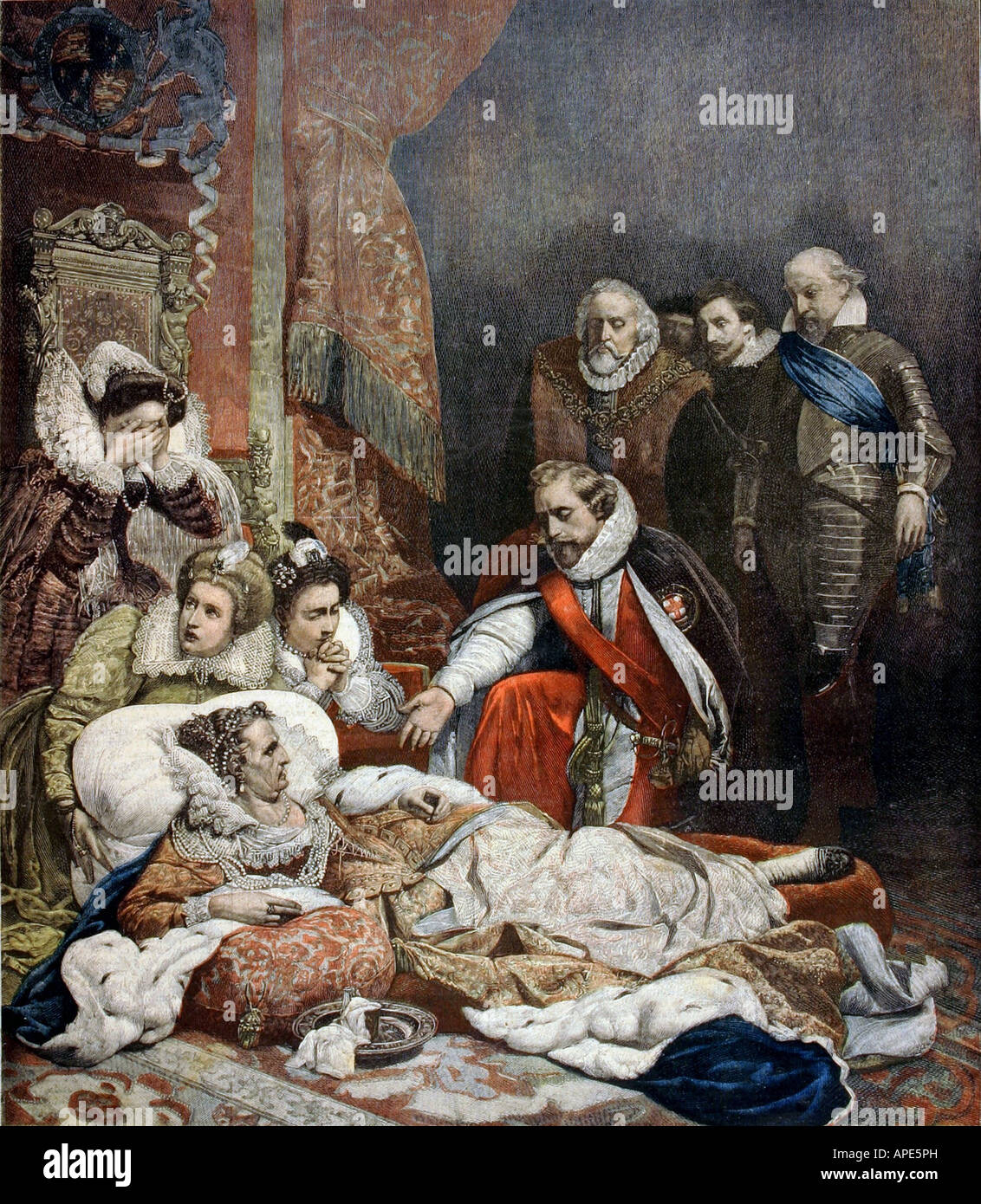 Henry viii and anne boleyn painting hires stock photography and images