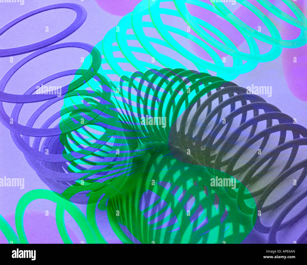 Slinky abstract Stock Photo Alamy