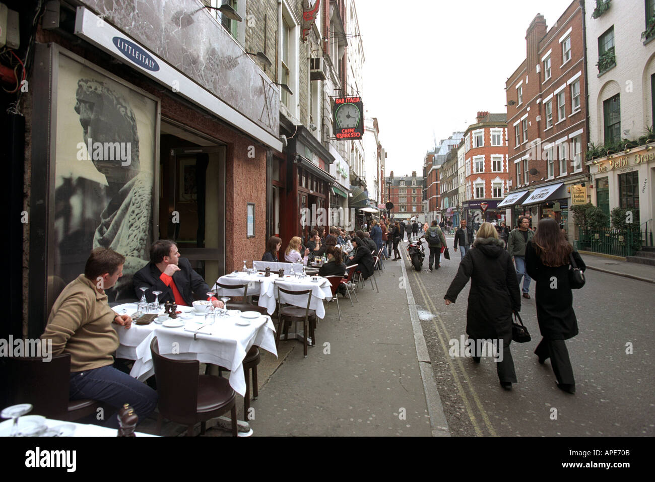 Frith Street in Soho London England UK Stock Photo
