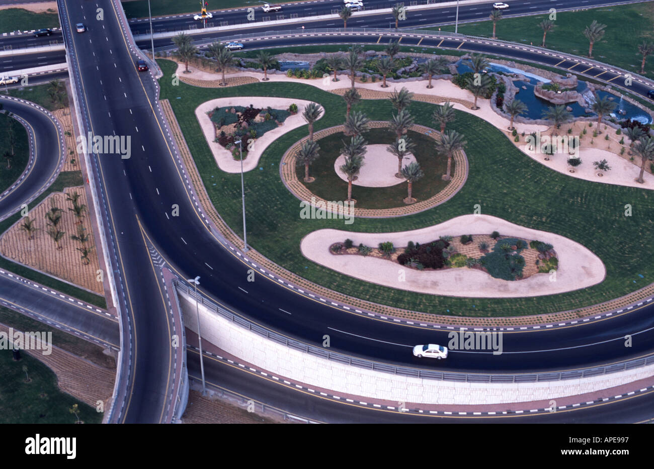 Dubai road network aerial hi-res stock photography and images - Alamy