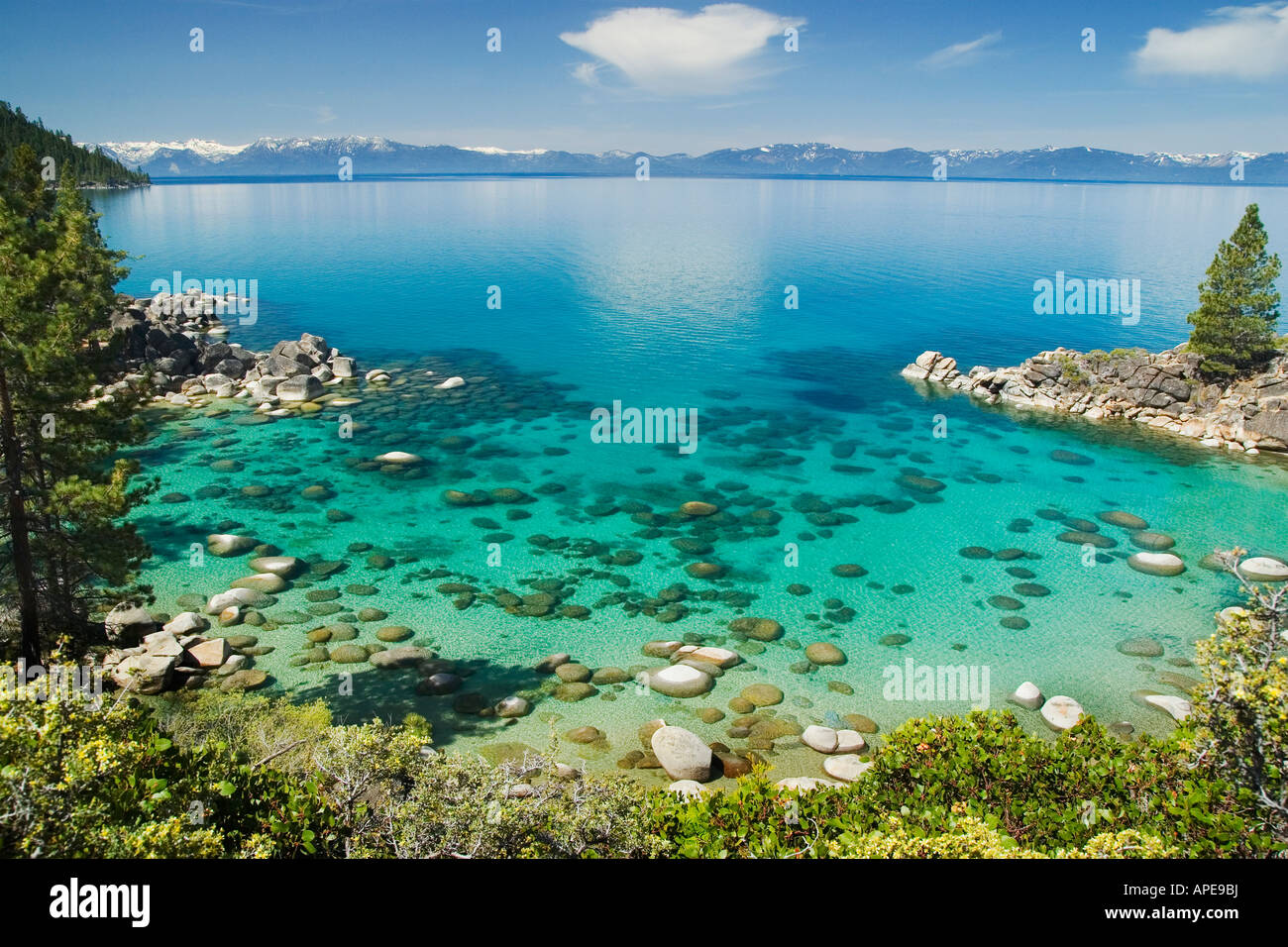 Secret Cove at Lake Tahoe in Nevada Stock Photo Alamy