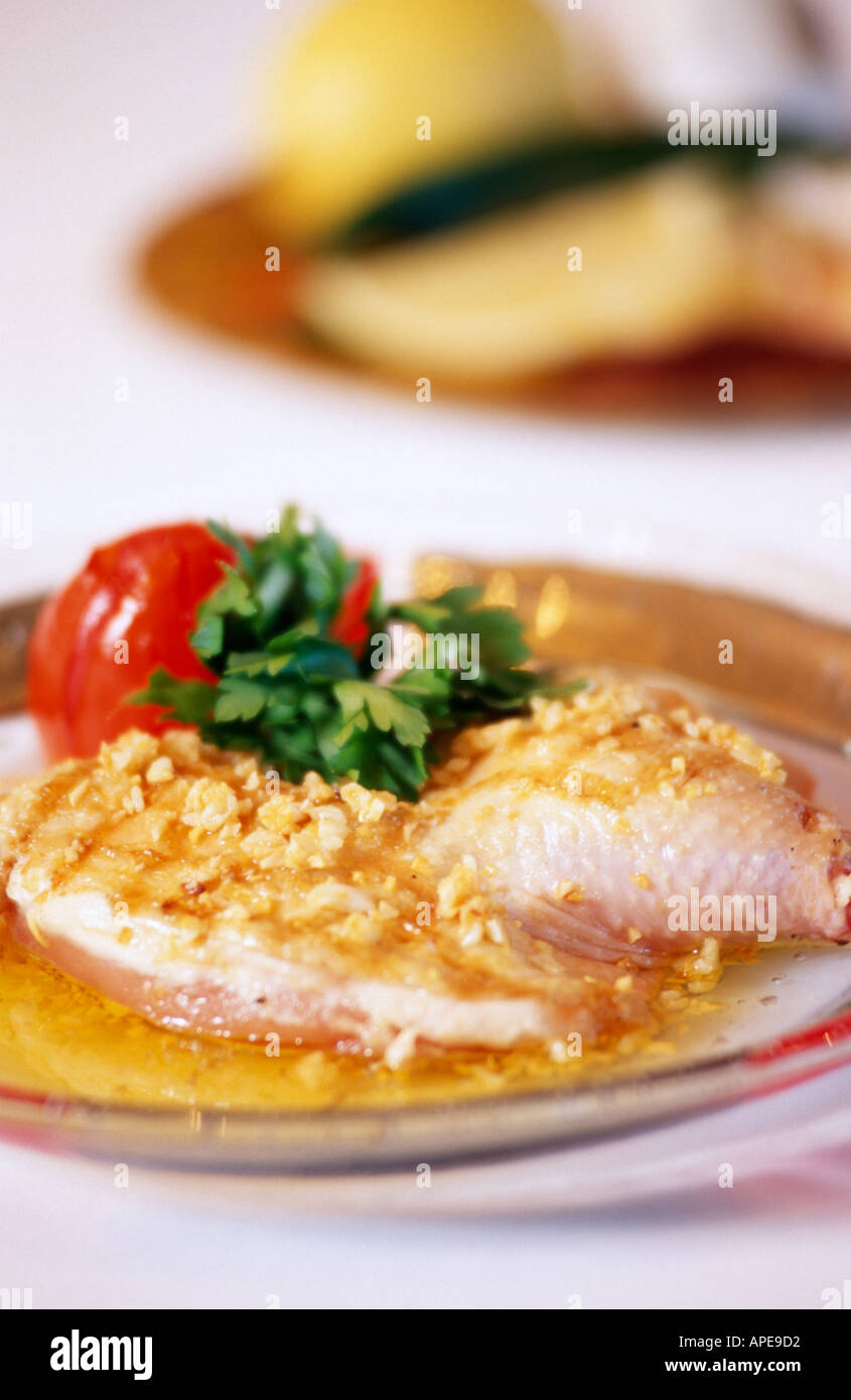 Grilled Fish in Gravy Stock Photo Alamy