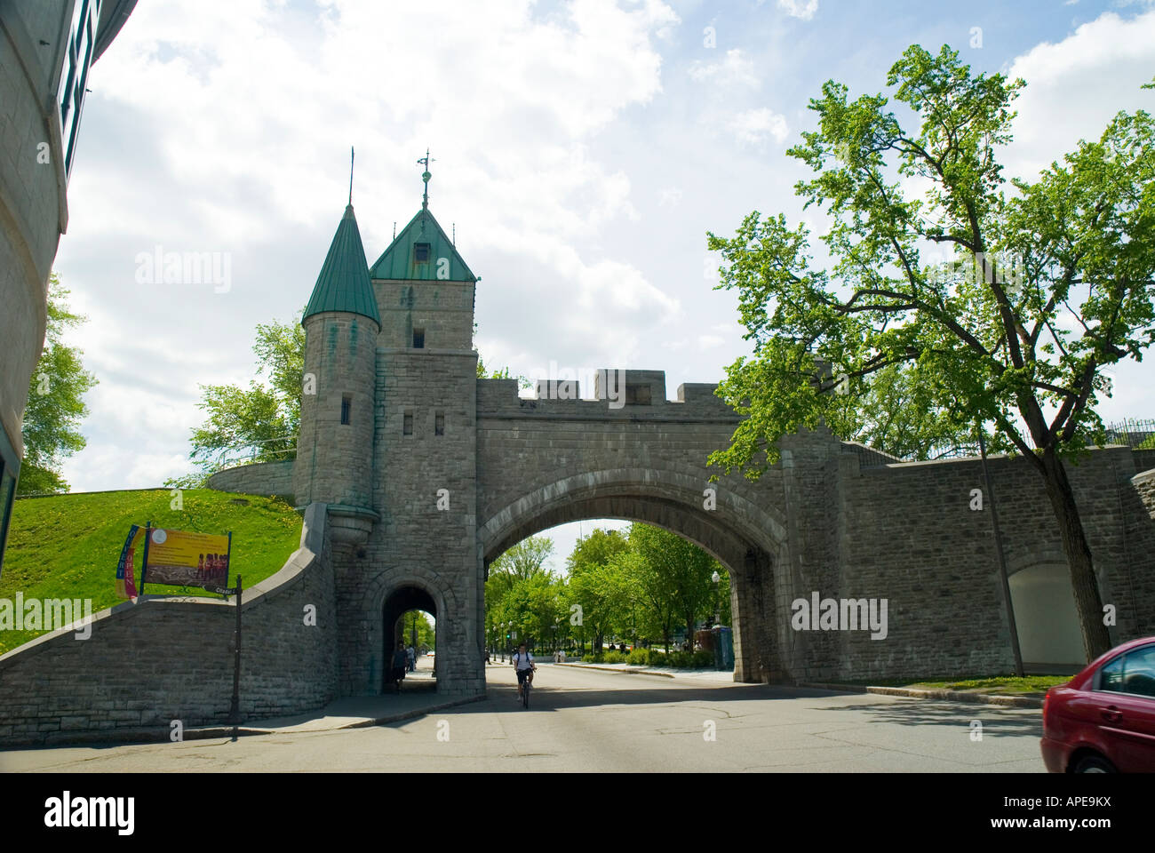 The City Walls in Quebec in Canada Stock Photo Alamy