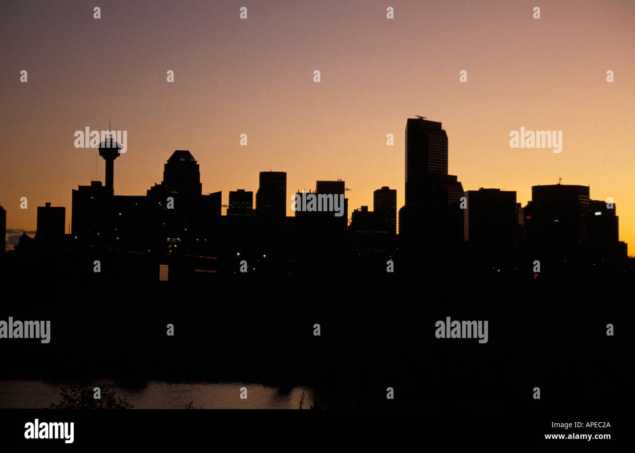 Calgary skyline sunrise hi-res stock photography and images - Alamy