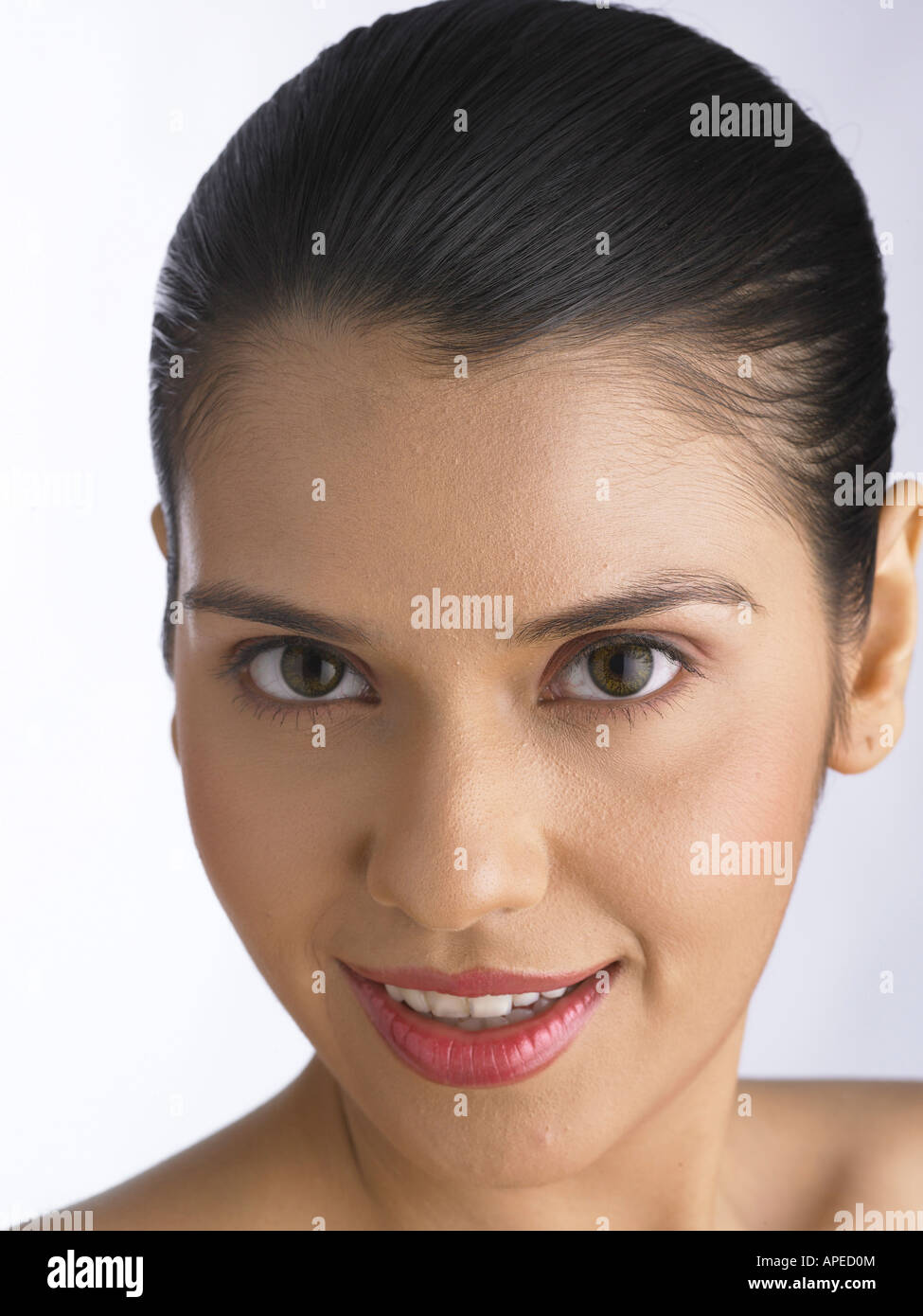 South Asian Indian woman smiling and looking at camera MR # 702 Stock ...