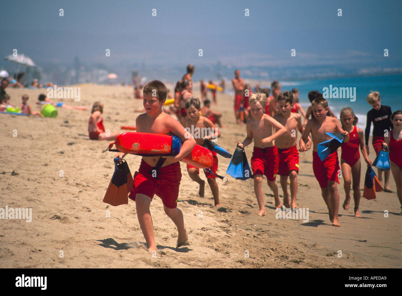 Junior Lifeguard Camp Balboa Newport Beach California Stock Photo Alamy