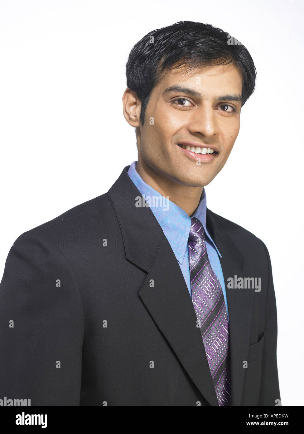 Portrait of South Asian Indian executive man MR Stock Photo