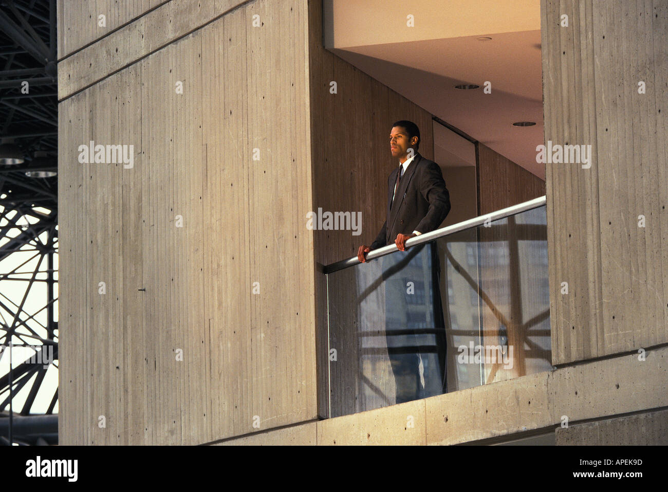 Exec with mobile phone Stock Photo