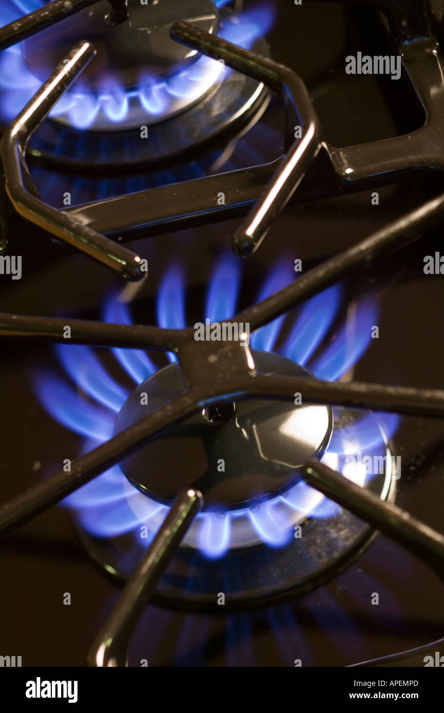 Natural Gas Stove Burner Stock Photo Alamy