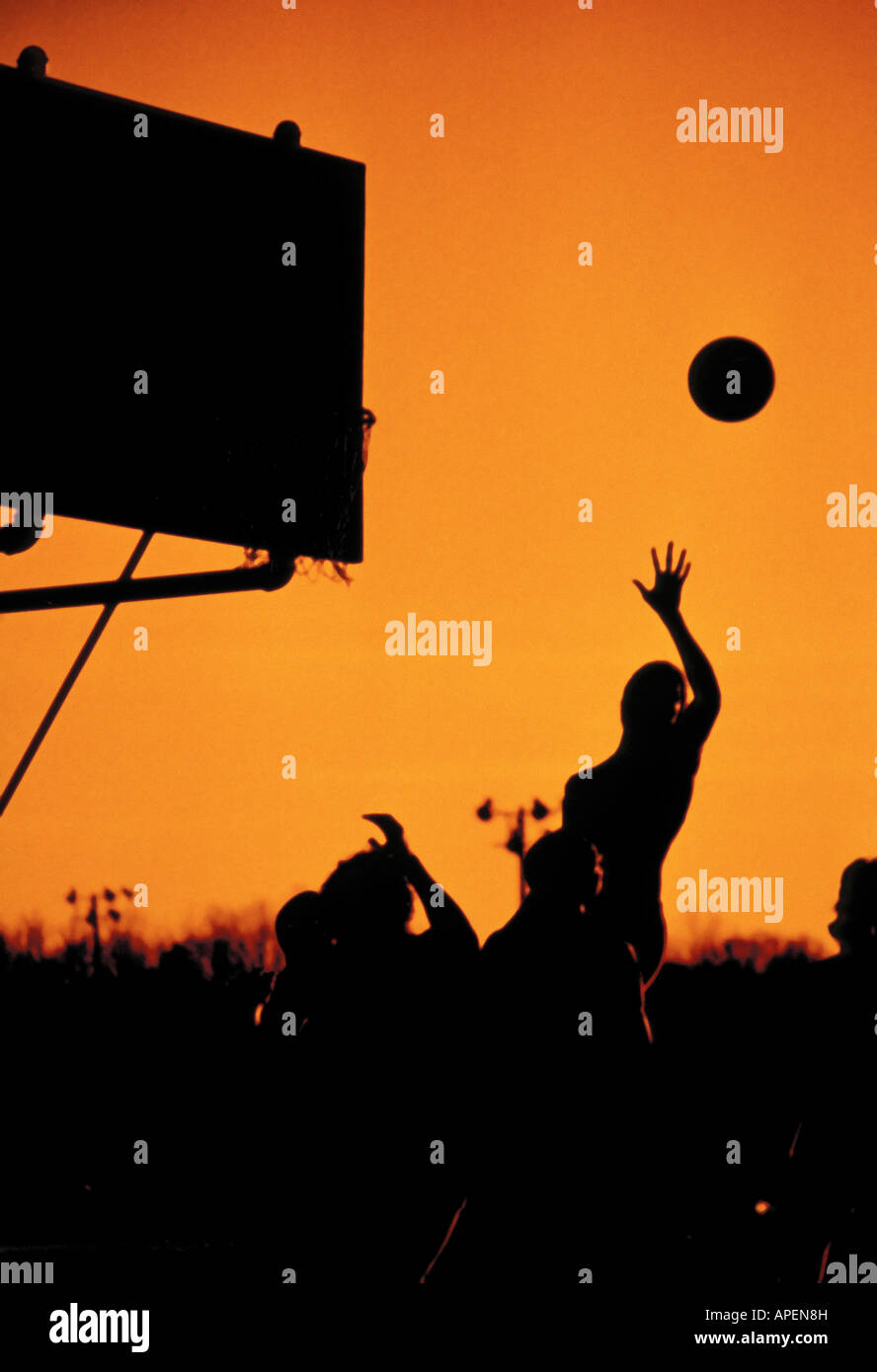 Pickup game of basketball Stock Photo - Alamy