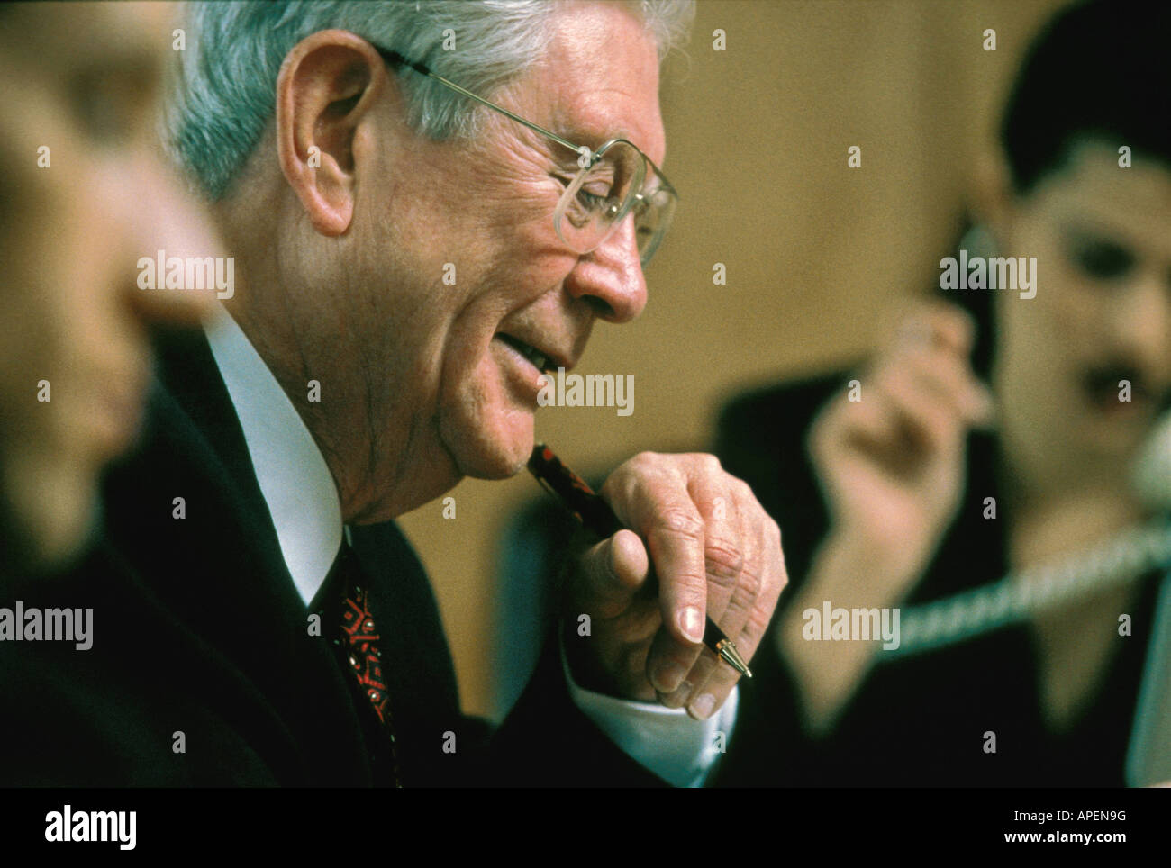 Side view experienced senior hi-res stock photography and images - Alamy