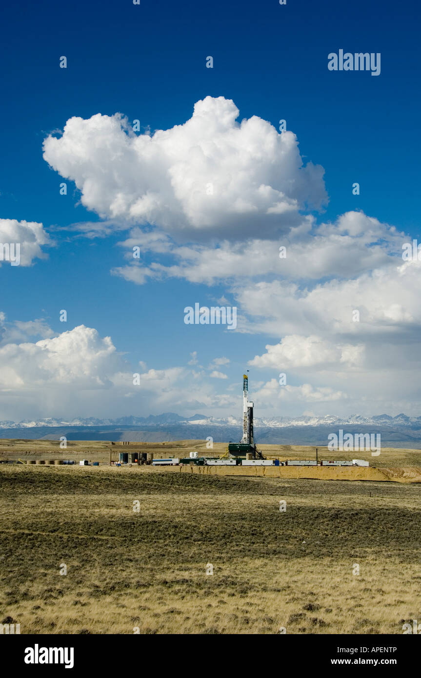 Oil drilling in Wyoming Stock Photo Alamy