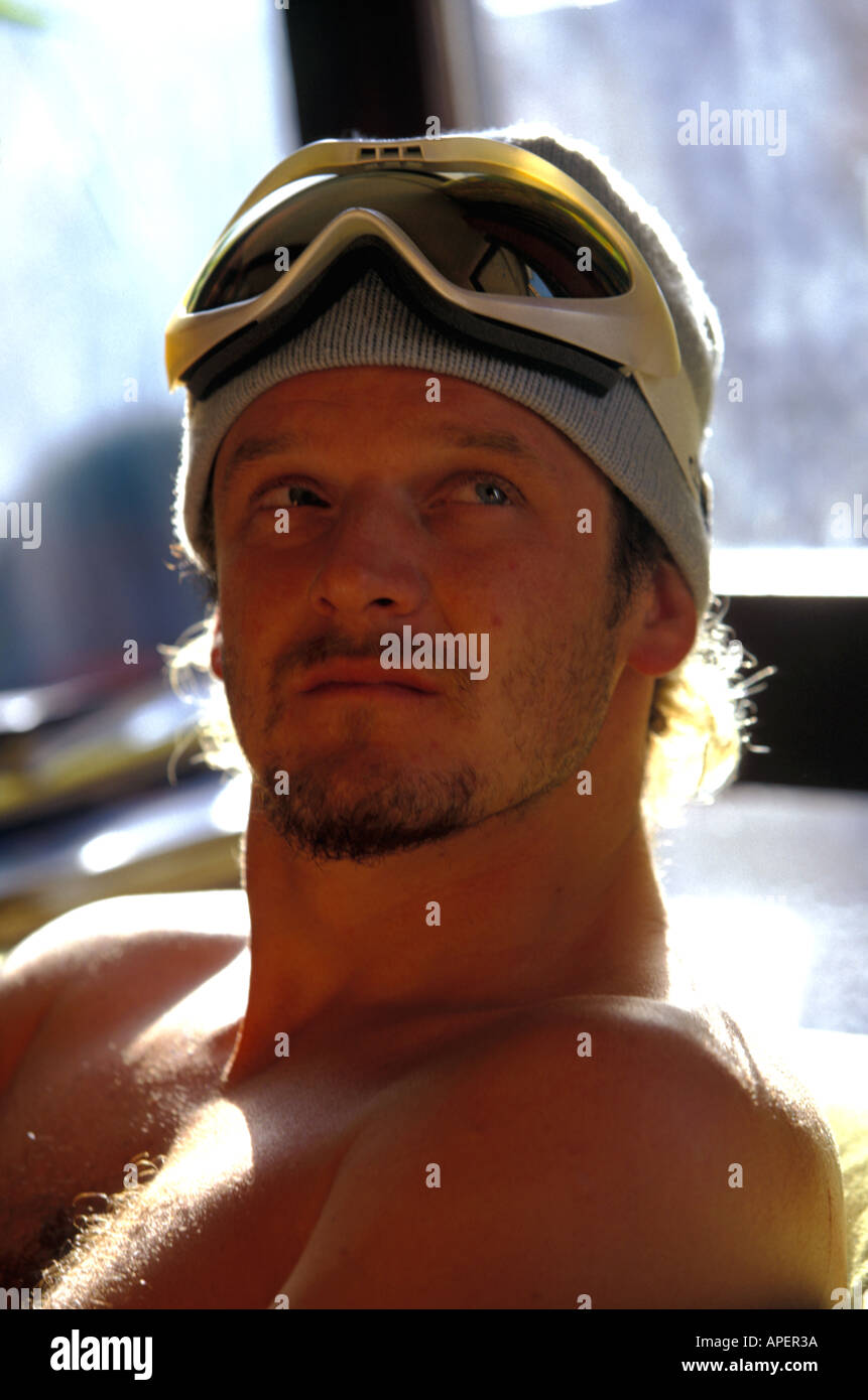 Matt Pritchard portrait in Tignes France Stock Photo Alamy
