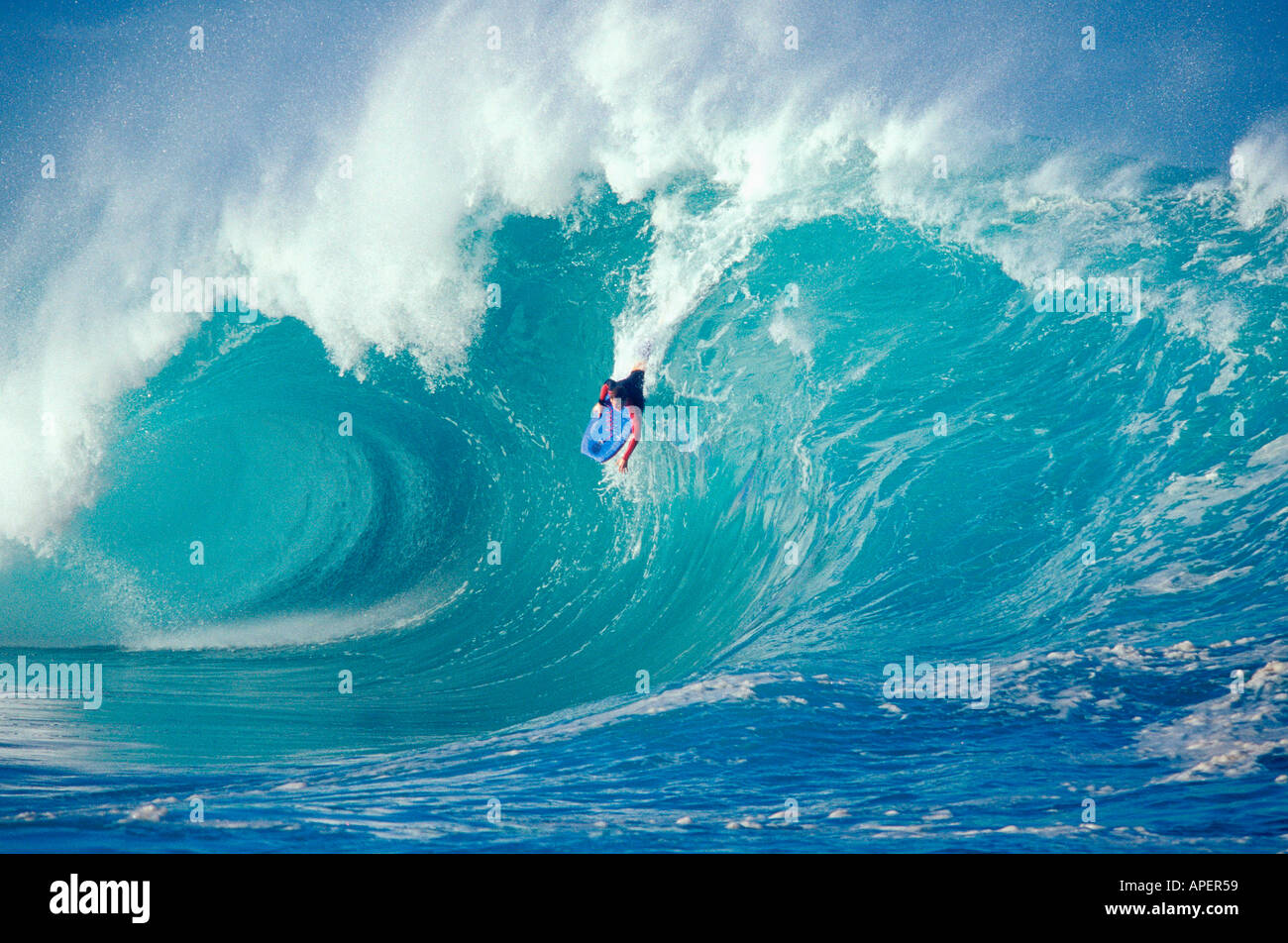 Boogie boarding in hawaii hires stock photography and images Alamy