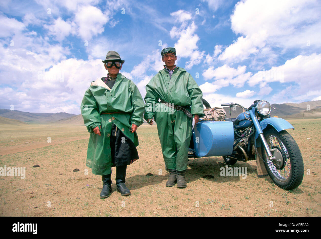 Portrait of Mongolian nomads, Mongolia Stock Photo - Alamy