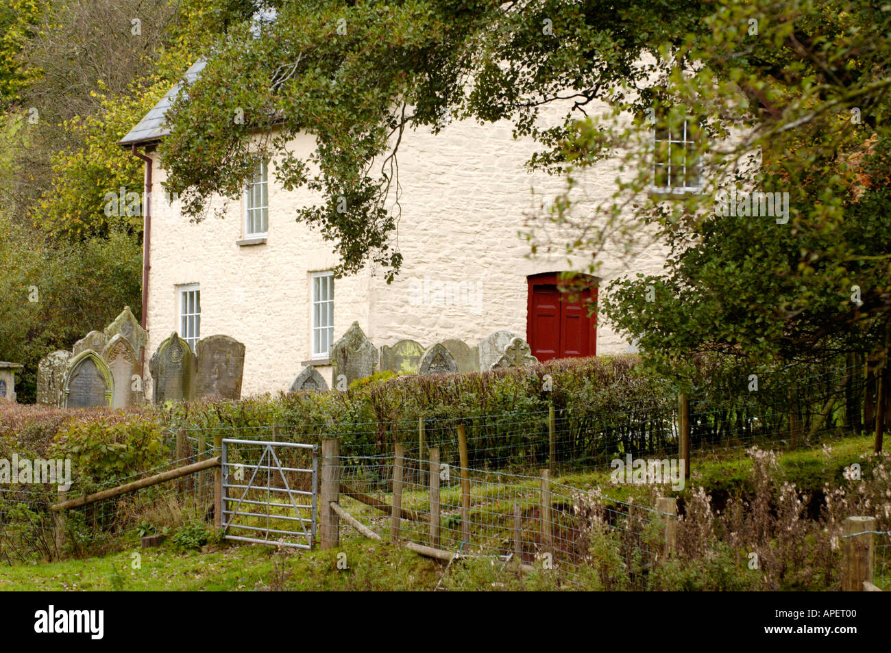 Welsh Beiliheulog Independent Chapel near Gwenddwr Powys Wales UK dated