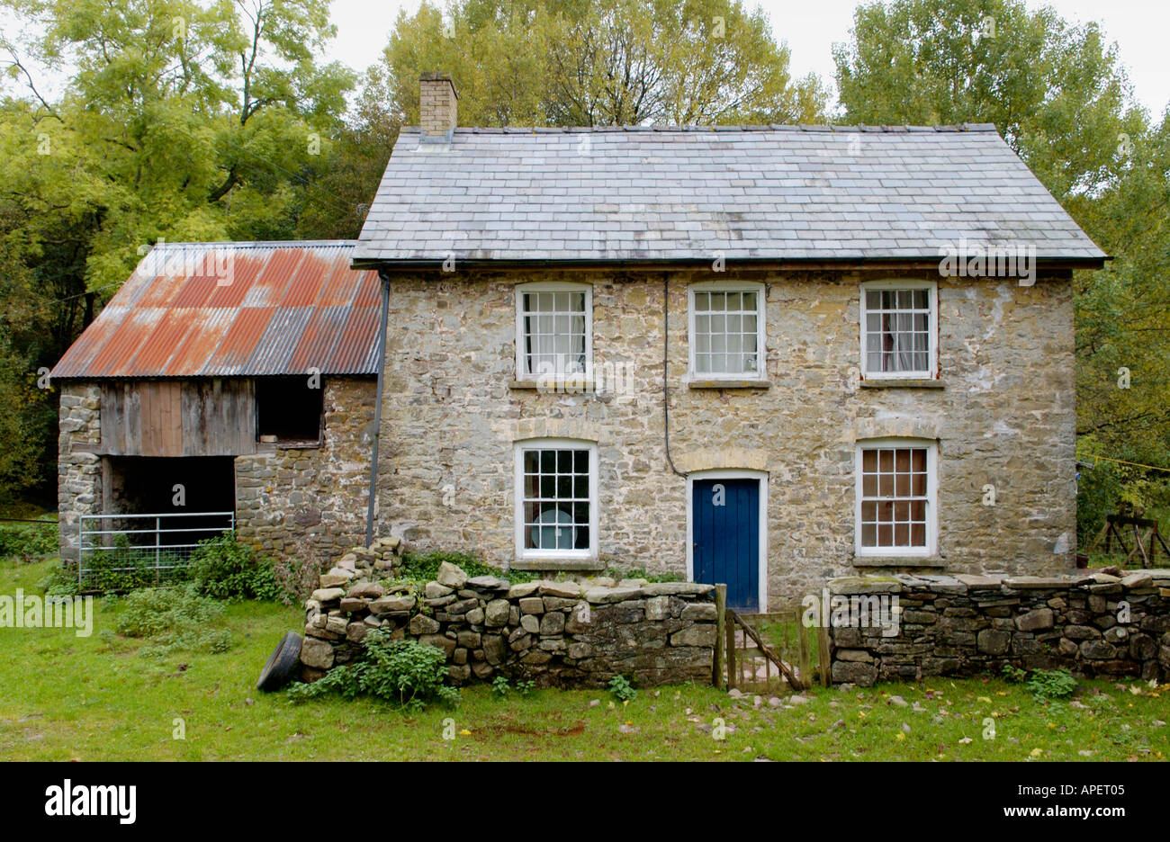 Farmhouse used as holiday home near Gwenddwr Powys Wales UK GB