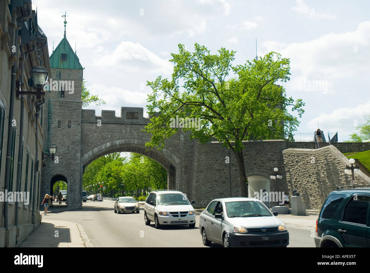 The City Walls in Quebec in Canada Stock Photo Alamy