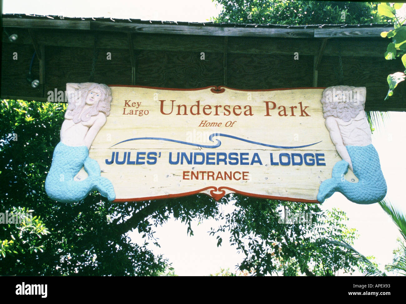 ENTRANCE TO UNDERWATER HOTEL KEY LARGO Stock Photo Alamy