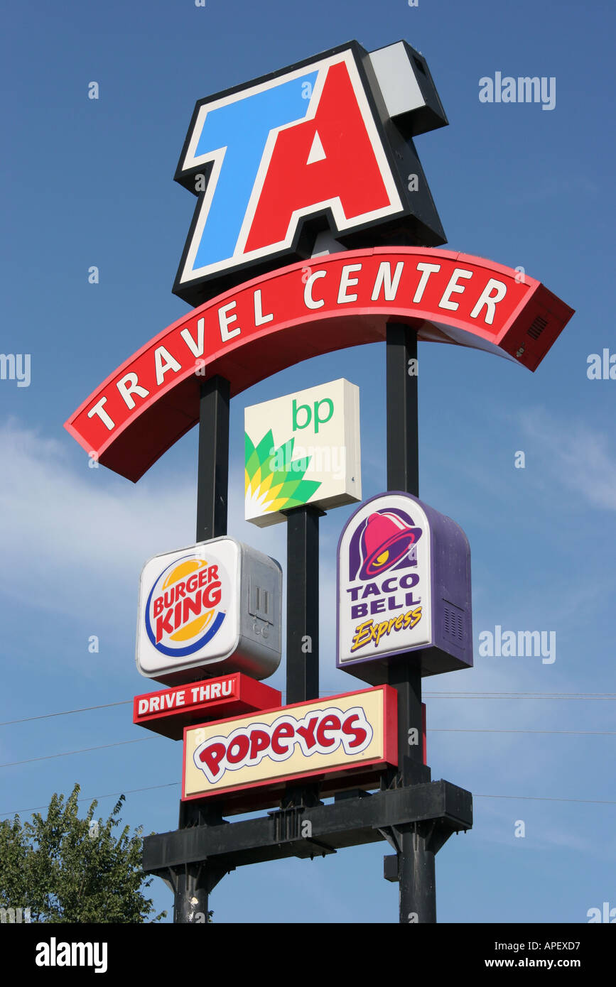 Michigan Bridgman,signs,travel traveling Center,centre,bp,Burger King