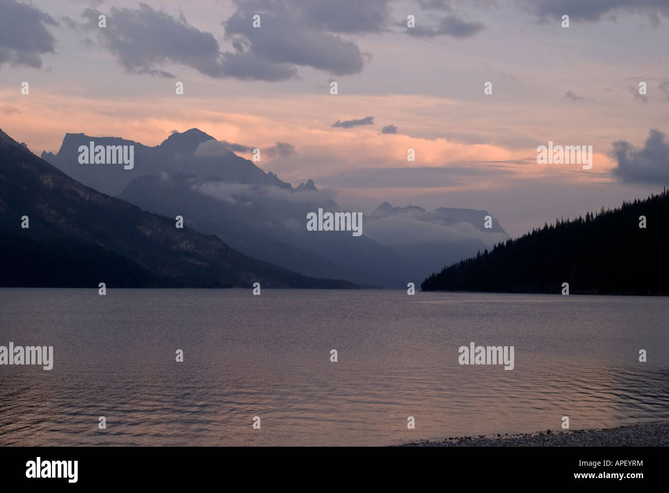Canada Alberta Waterton townsite campground Waterton Lakes National