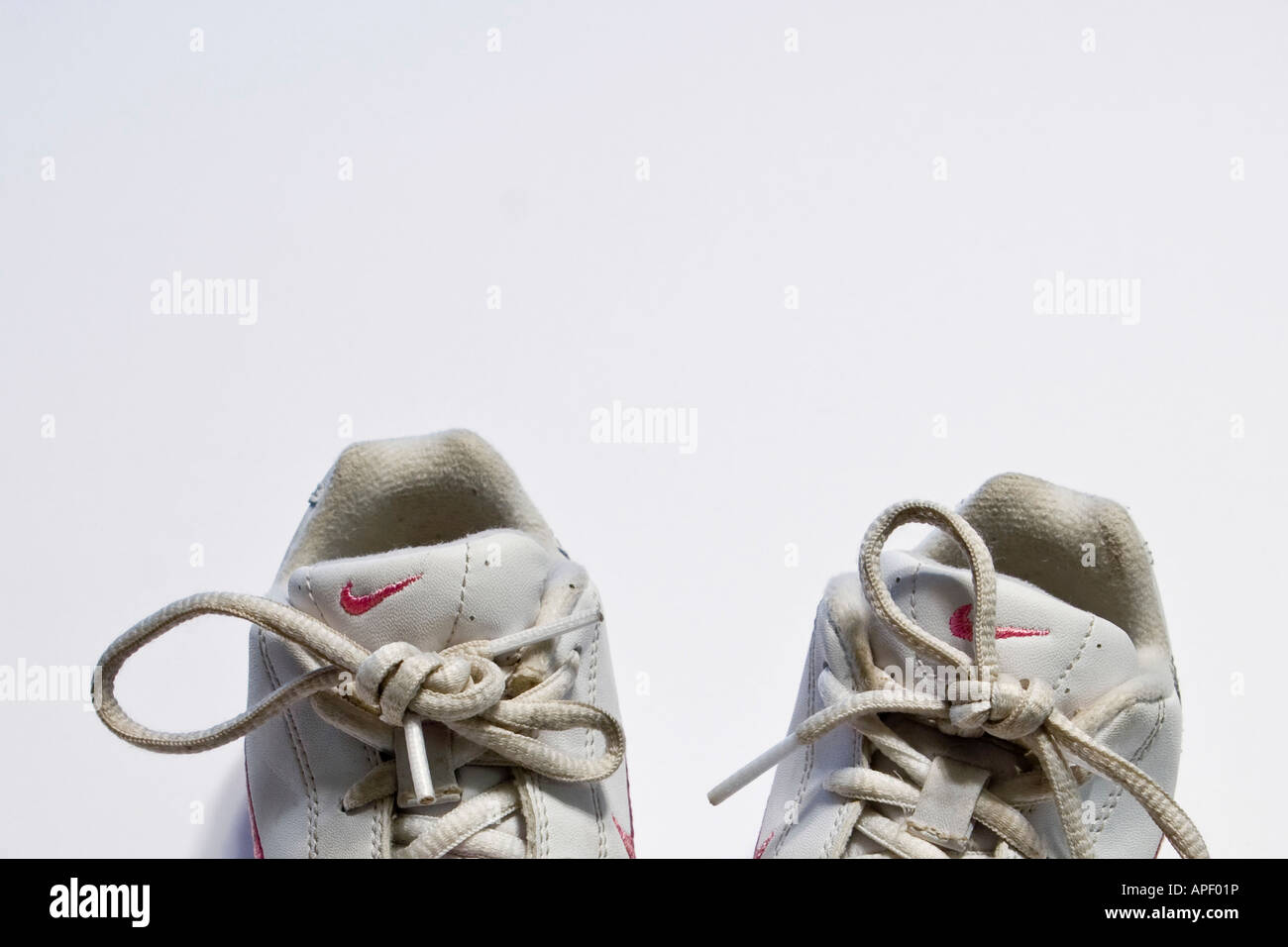 Baby Shoes Shoelaces Stock Photo Alamy