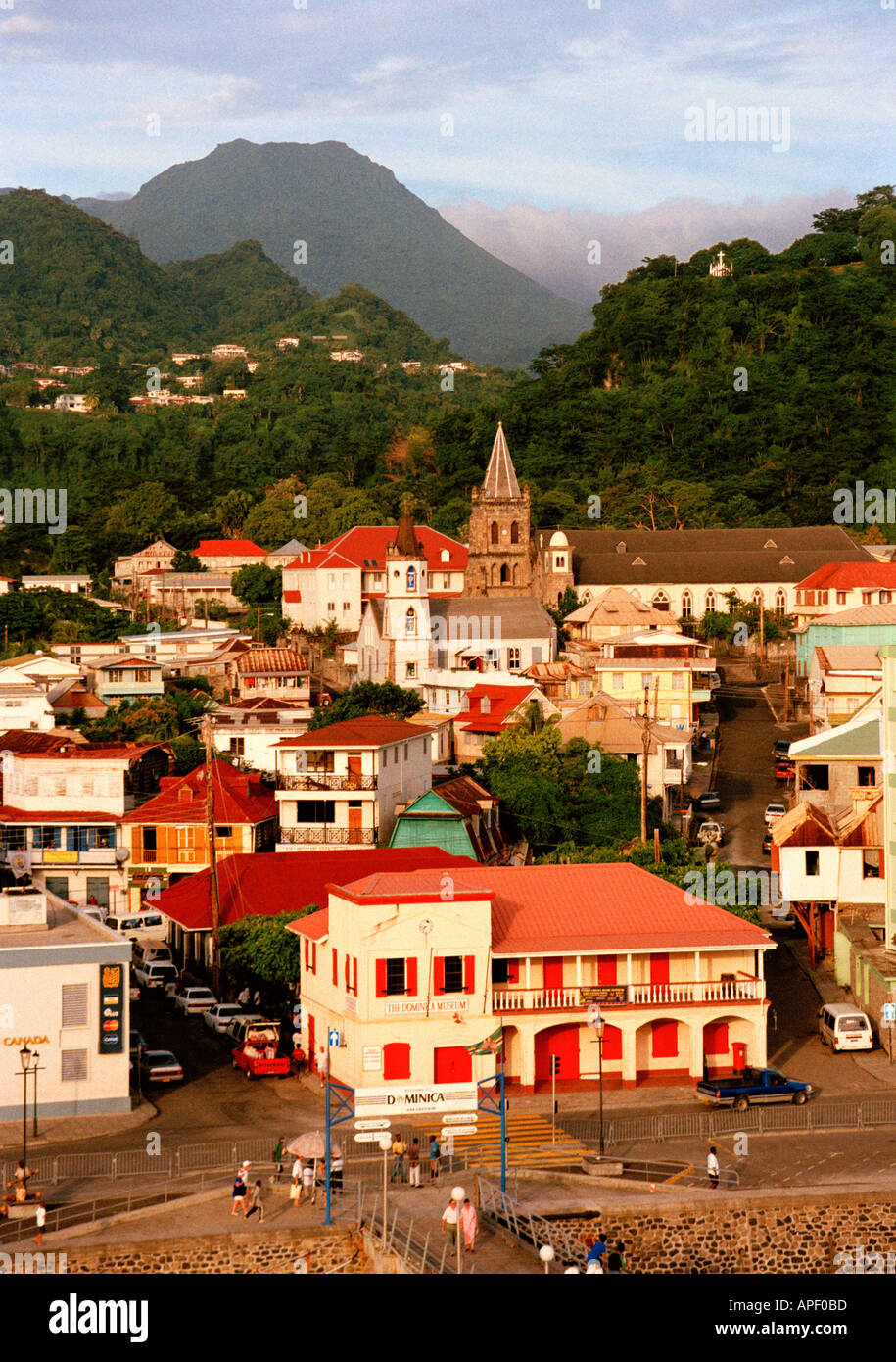 Caribbean, West Indies, Dominica, Capital city of Roseau Stock Photo