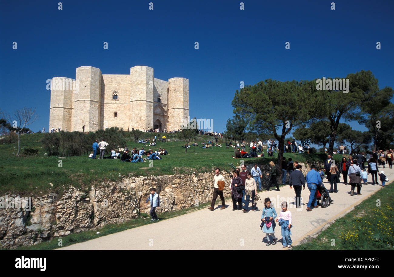 UNESCO World Heritage, Castel del Monte Stock Photo
