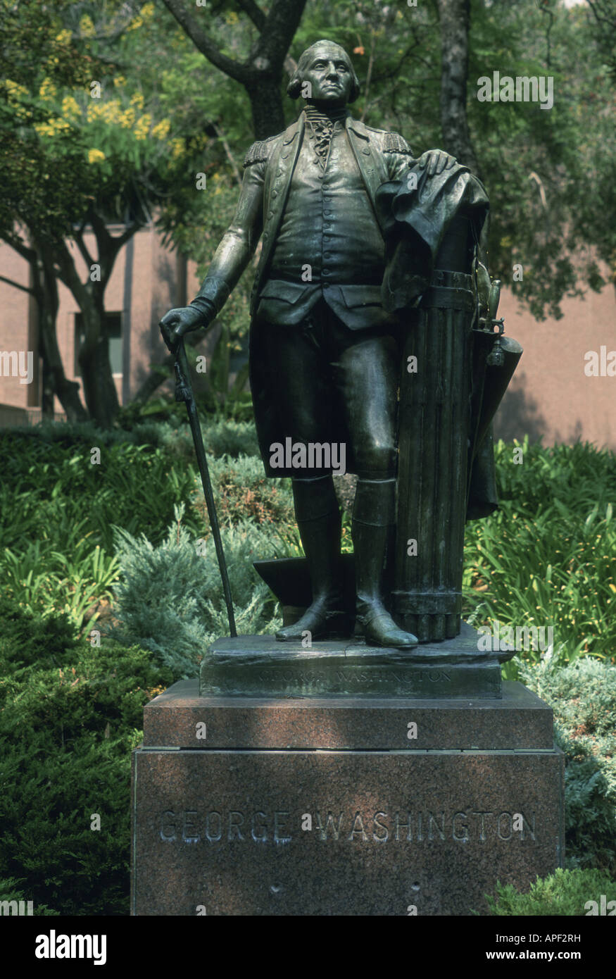 Statue of Washington, Los Angeles Civic Center Stock Photo Alamy