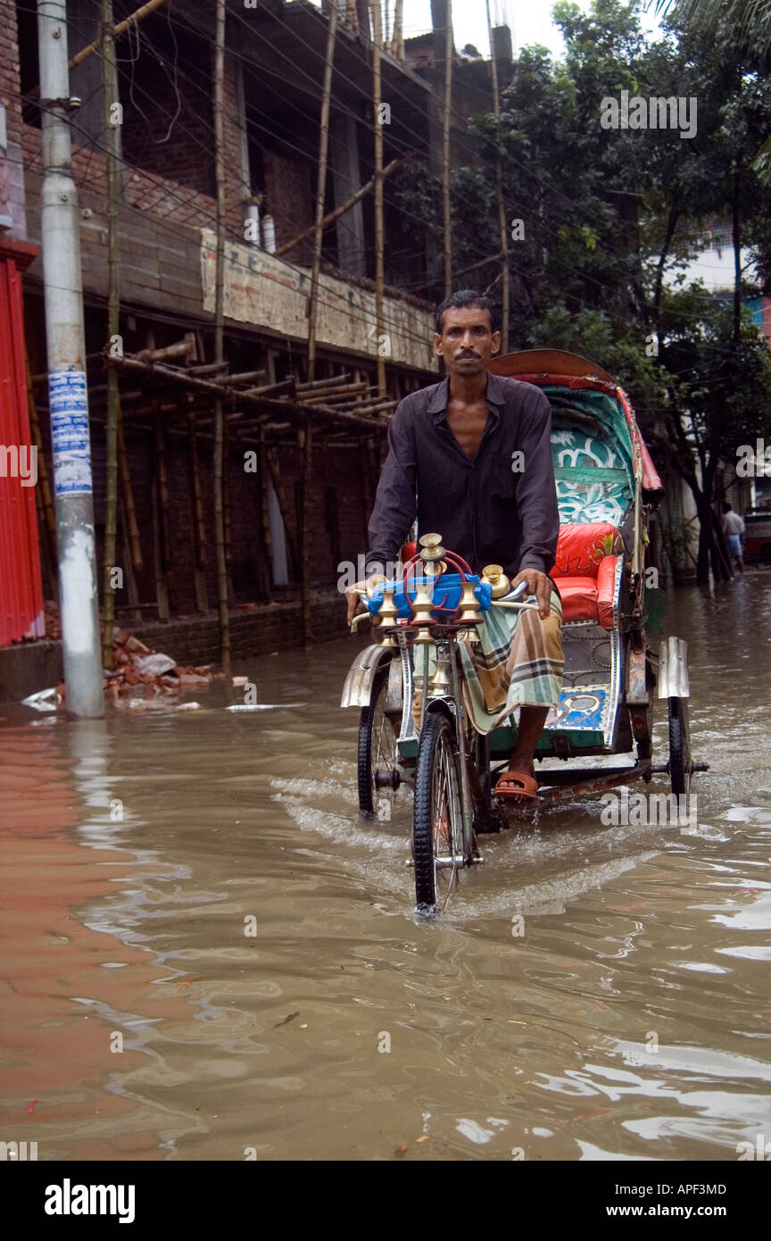 Flood Dhaka Bangladesh Stock Photo Alamy