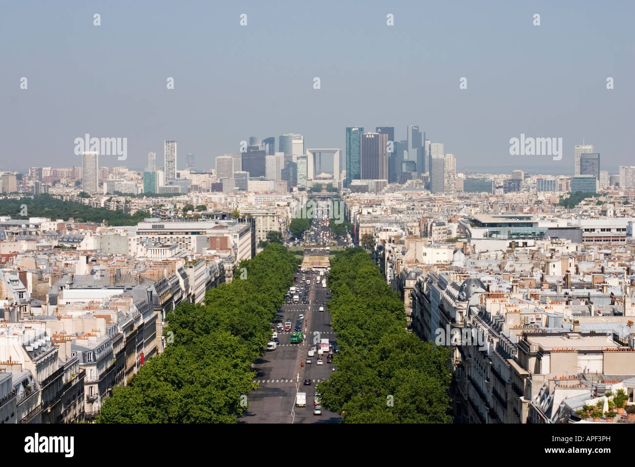 Ave De La Grande Armee, Paris, France. View from the top of the Arc de Triomphe Stock Photo Alamy Ave De La Grande Armee, Paris, France. View from the top of the Arc de Triomphe Stock Photo Alamy