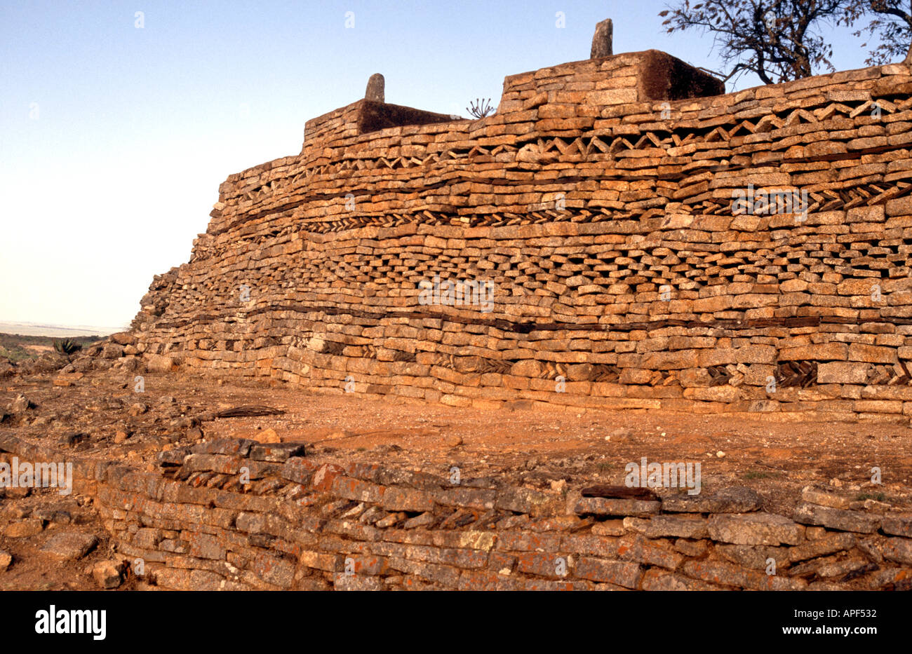The Naletale ruins in Zimbabwe. Stock Photo