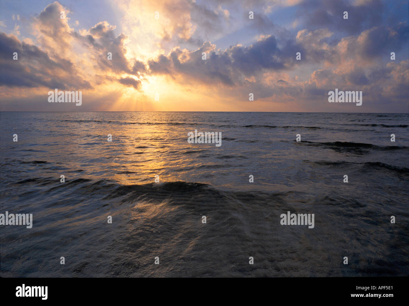Sunrise at Sand Spur Beach Bahia Honda State Park Bahia Honda Key Florida Stock Photo