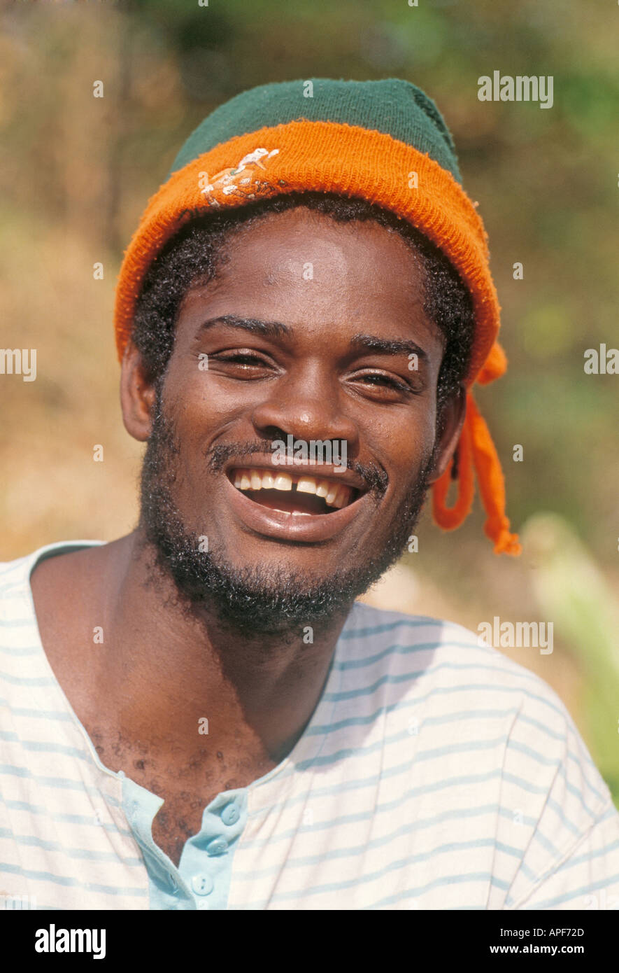 Jamaica Happy Man Stock Photo Alamy