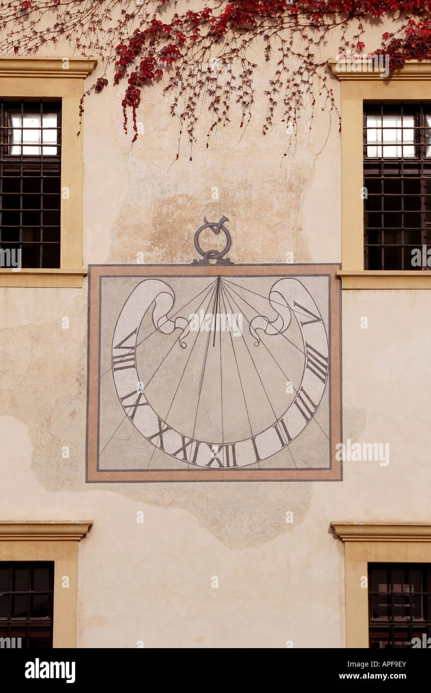 Sundial in Courtyard of Muzej Grada Zagreba Croatia Stock Photo Alamy